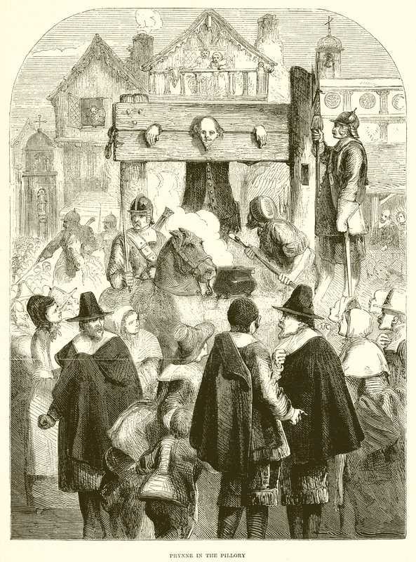 Prynne a Pillory-ban alkotó: English School