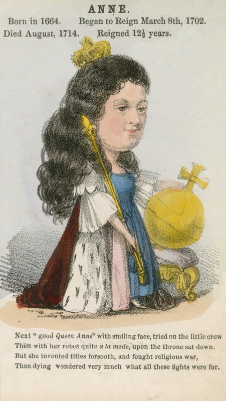 Anna királynő (akvatinta) alkotó: English School