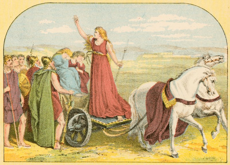 Boadicea királynő alkotó: English School