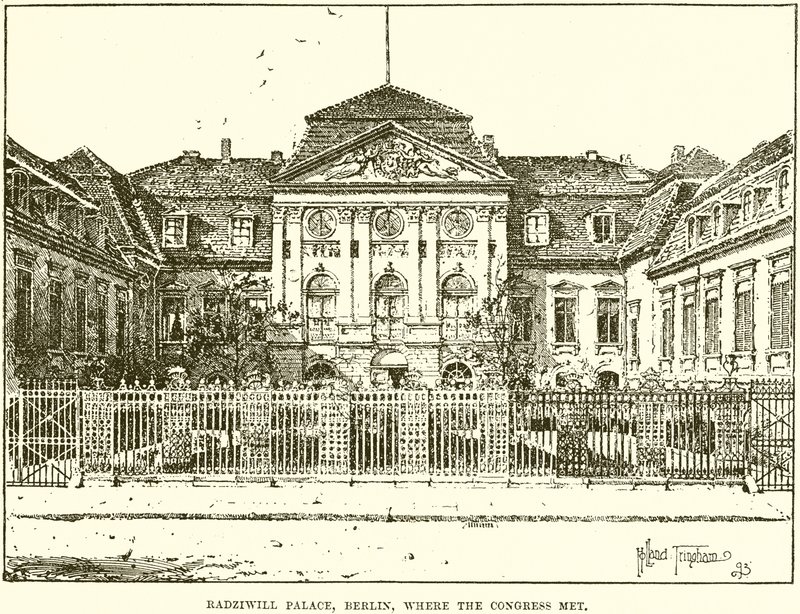 Radziwill-palota, Berlin, ahol a Kongresszus ülésezett alkotó: English School