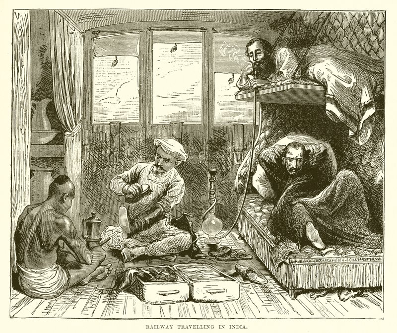 Vasúti utazás Indiában alkotó: English School