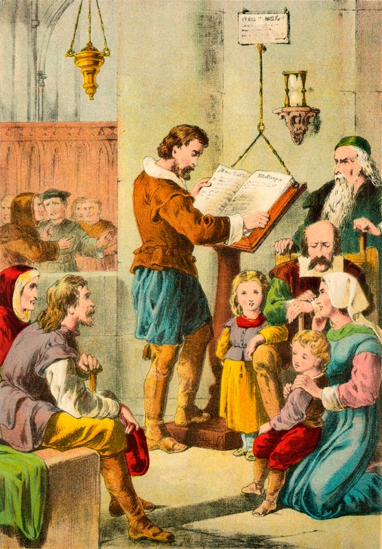 Biblia olvasása St Paulsban alkotó: English School