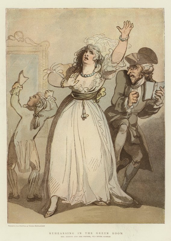Próba a Zöld Szobában (chromolitho) alkotó: English School