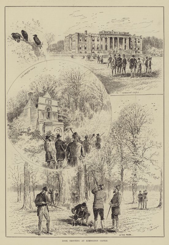 Bástyalövészet a kimboltoni kastélyban (metszet) alkotó: English School