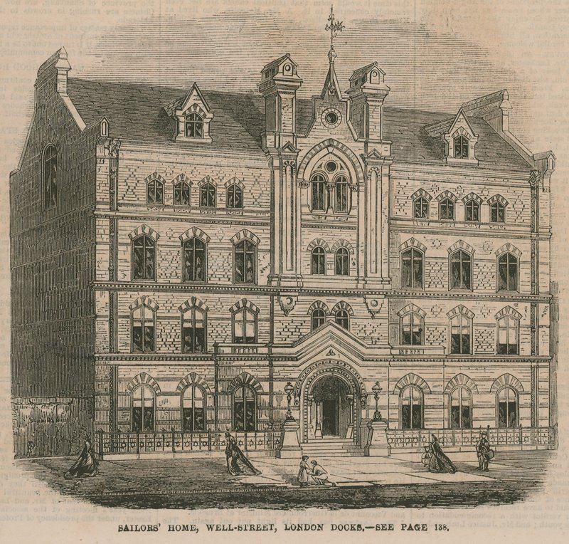Sailors Home, Well Street, London Docks alkotó: English School