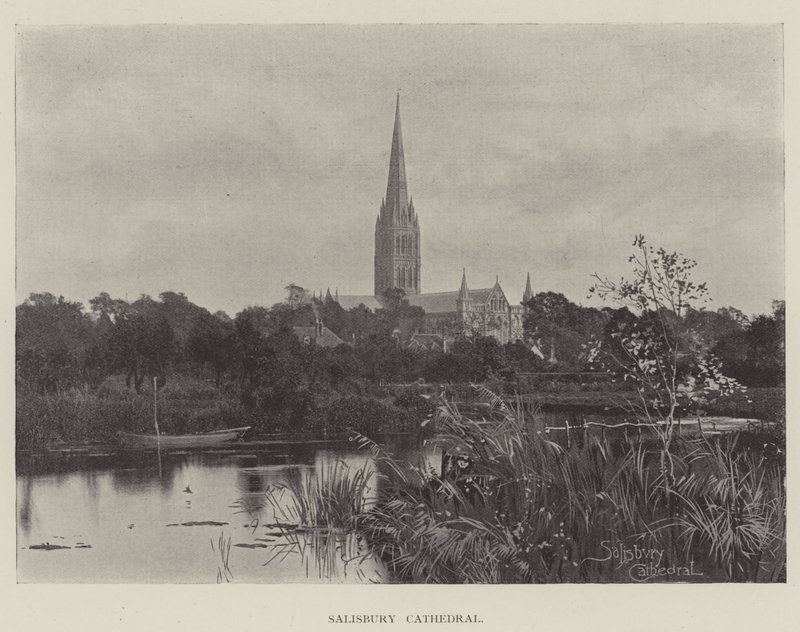Salisbury katedrális (metszet) alkotó: English School