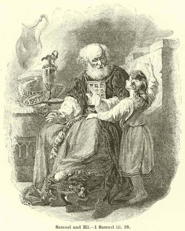 Sámuel és Éli, 1 Sámuel, iii, 18 alkotó: English School
