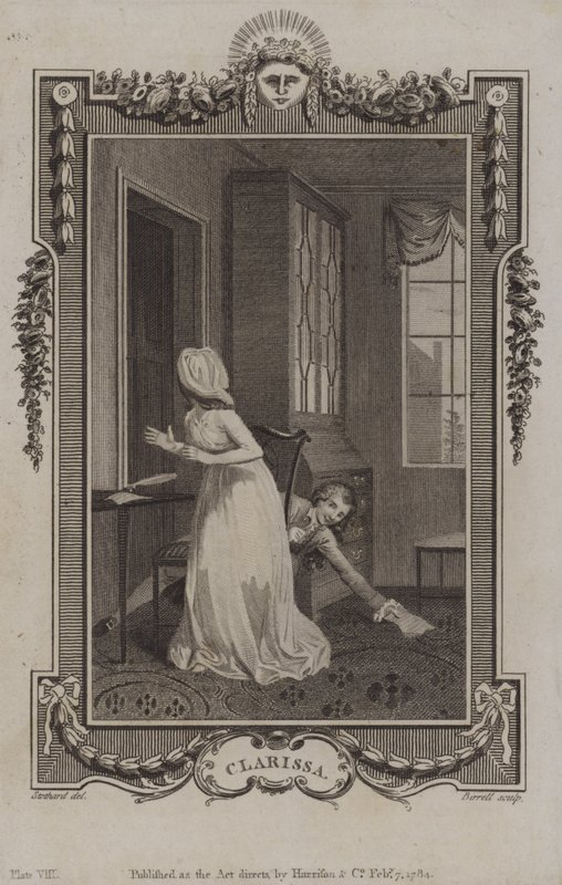 Jelenet a Clarissából, Samuel Richardson alkotó: English School