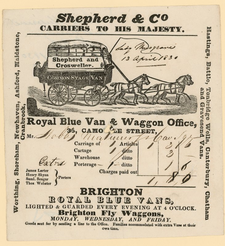 Shepherd & Co törvényjavaslat. Brightonból Londonba alkotó: English School