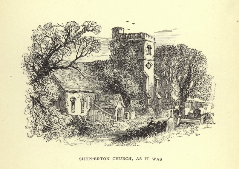 Shepperton Church, ahogy volt alkotó: English School