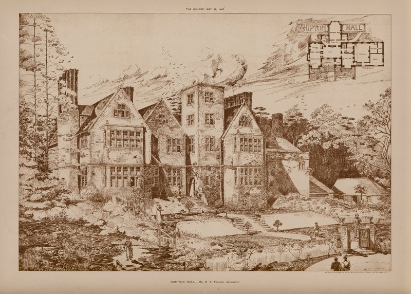 Shipton Hall (metszet) alkotó: English School