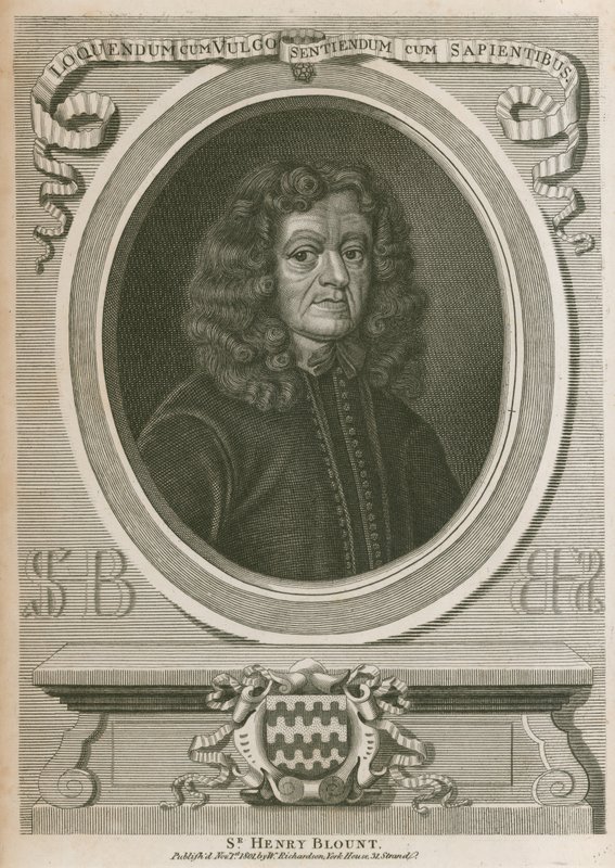 Sir Henry Blount alkotó: English School