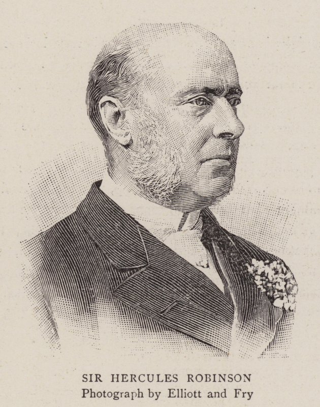 Sir Hercules Robinson (metszet) alkotó: English School