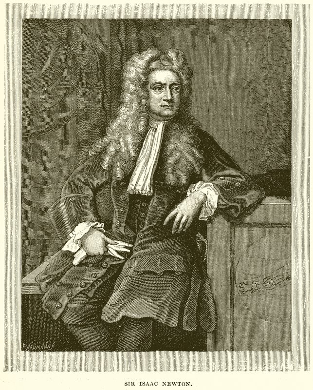 Sir Isaac Newton alkotó: English School