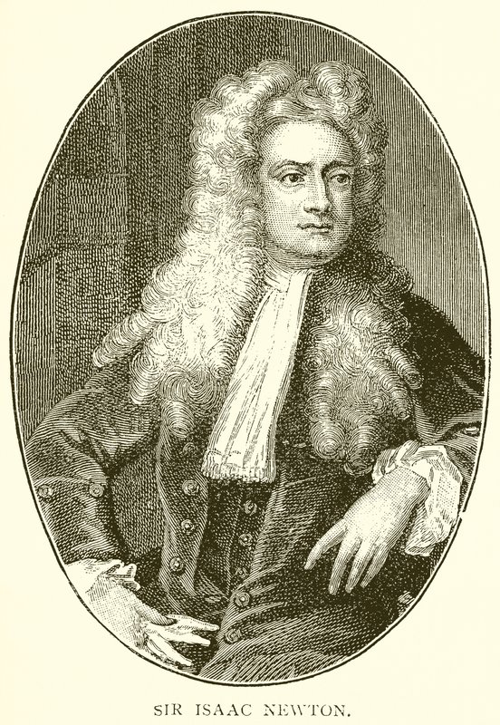 Sir Isaac Newton alkotó: English School