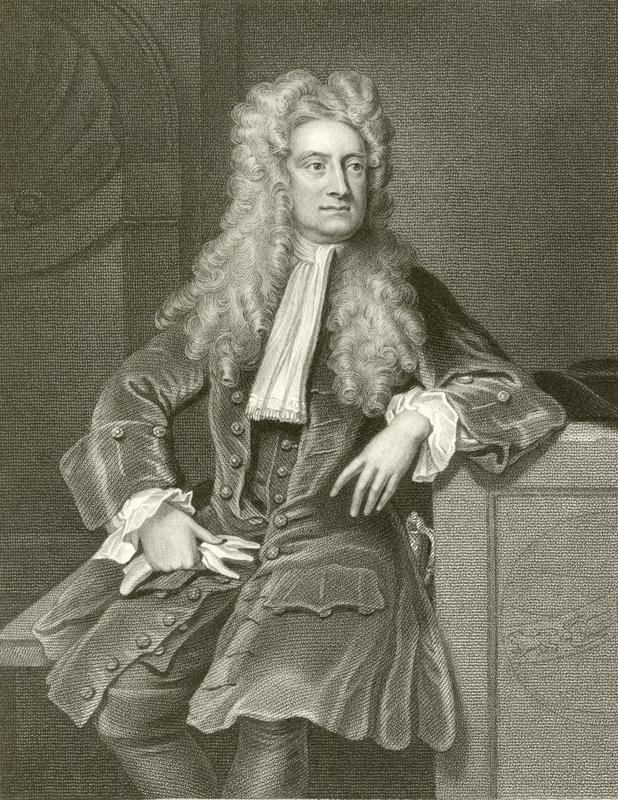 Sir Isaac Newton alkotó: English School
