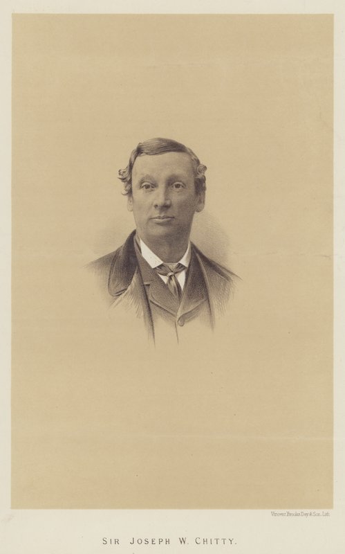 Sir Joseph W Chitty (litho) alkotó: English School