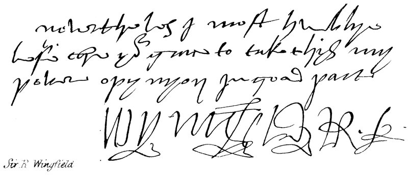 Sir R Wingfield alkotó: English School