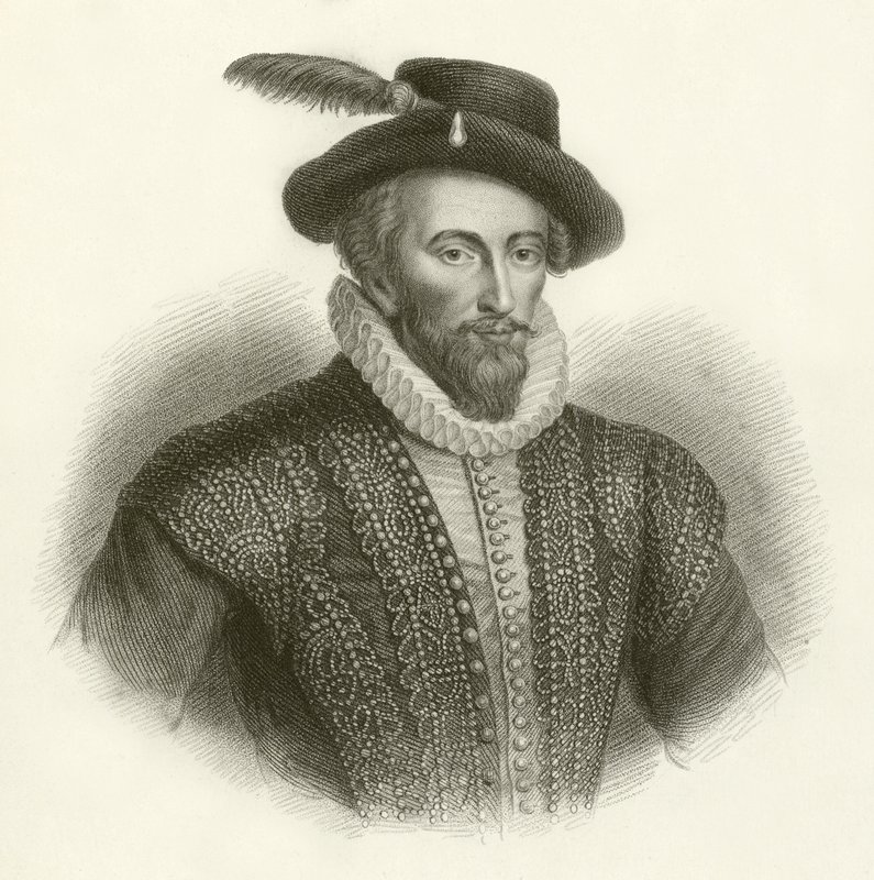 Sir Walter Raleigh alkotó: English School