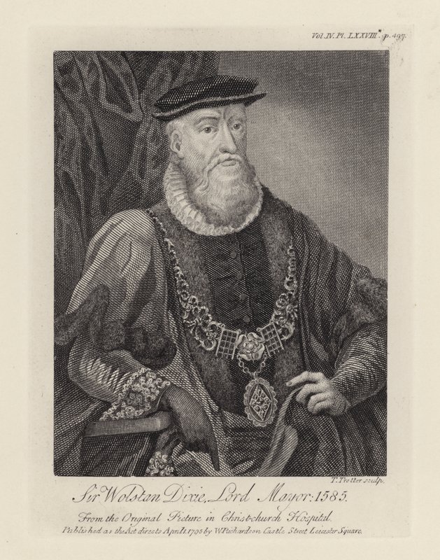 Sir Wolstan Dixie (metszet) alkotó: English School
