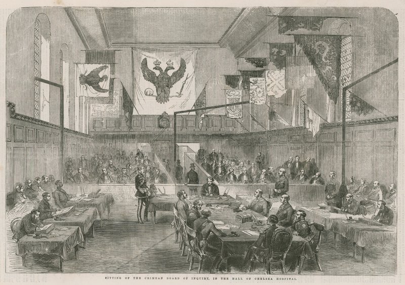 A krími vizsgálóbizottság ülése alkotó: English School