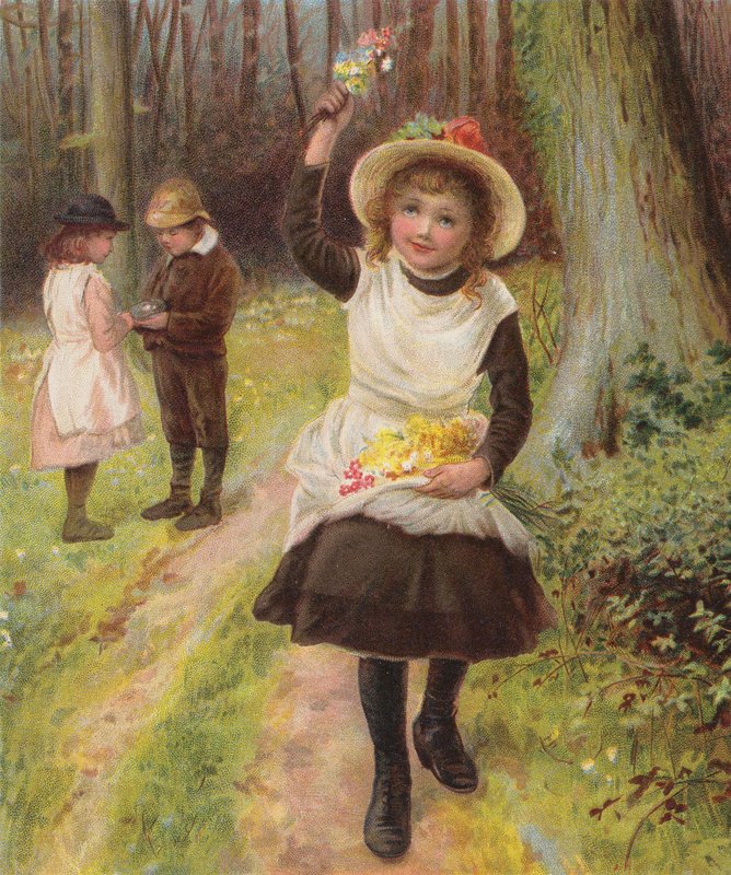 Tavasz (chromolitho) alkotó: English School