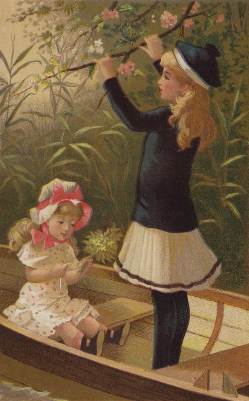 Tavaszi virágok (chromolitho) alkotó: English School