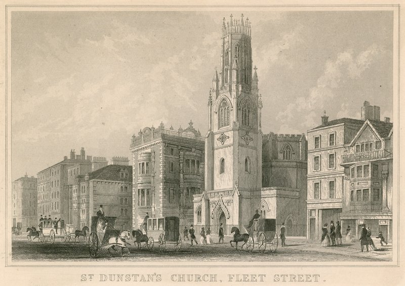 St Dunstans templom, Fleet Street, London alkotó: English School