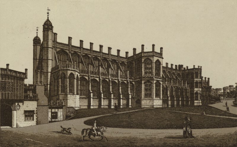 Szent György-kápolna, Windsor (litho) alkotó: English School