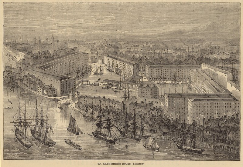 St Katherines Docks, London alkotó: English School