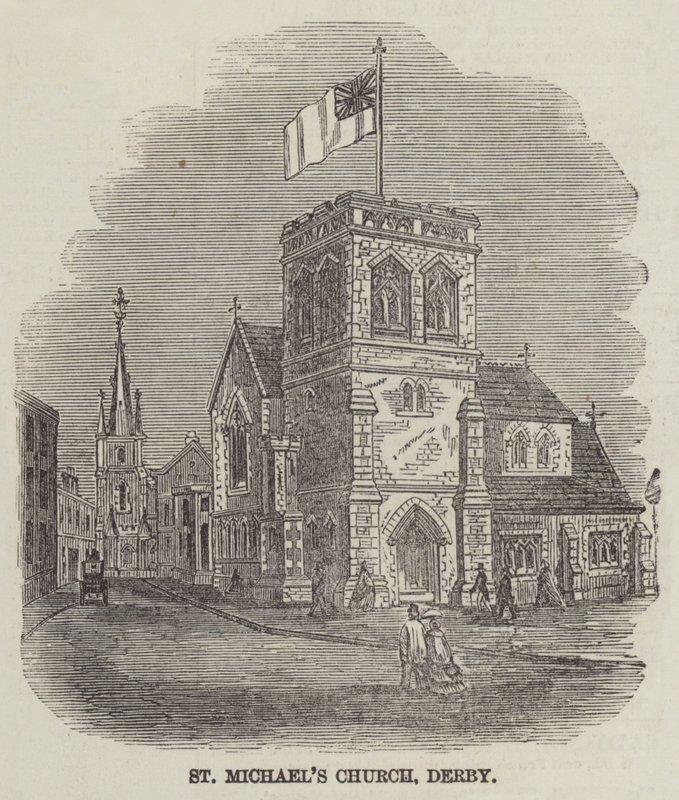 Szent Mihály-templom, Derby (metszet) alkotó: English School
