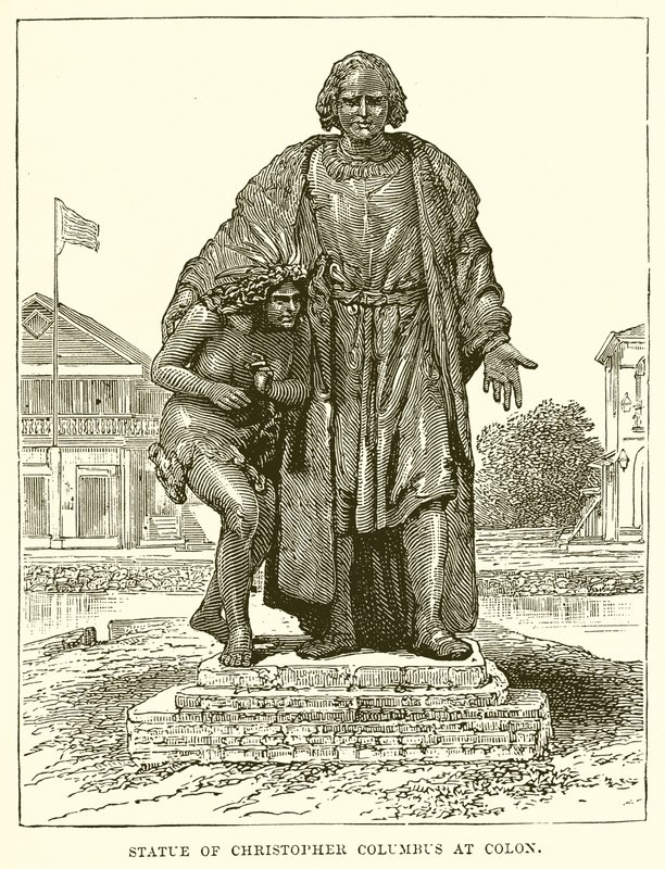 Kolumbusz Kristóf szobra Colonban alkotó: English School