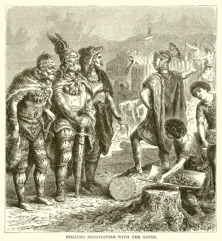 Stilicho tárgyal a gótokkal alkotó: English School