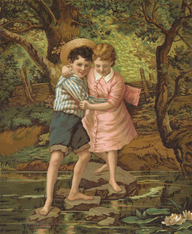 Édesszívűek (chromolitho) alkotó: English School