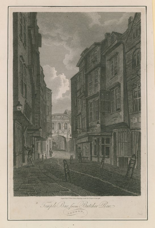 Temple Bar a Butcher Row-tól alkotó: English School