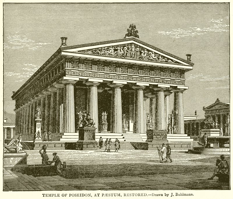 Poszeidón temploma, Paestum, felújítva alkotó: English School
