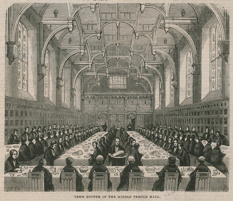 Tanévi vacsora a Middle Temple Hallban alkotó: English School