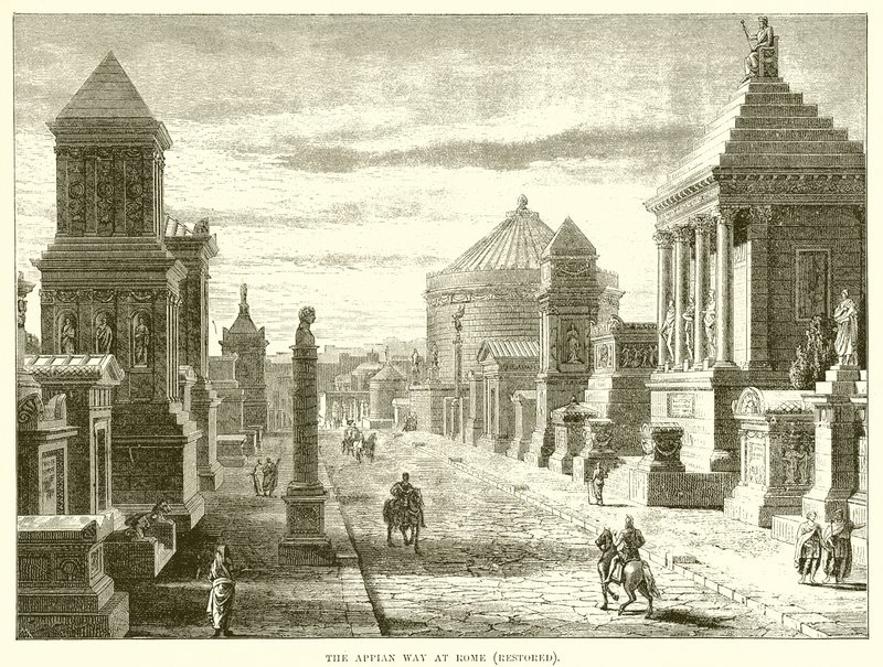 Appian út Rómában alkotó: English School