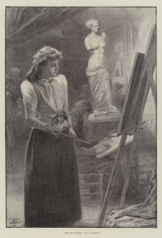 A művésztanuló (litho) alkotó: English School