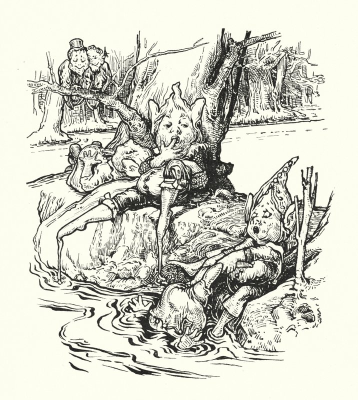 Treacle folyó partja (litho) alkotó: English School