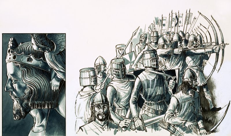 A bannockburni csata alkotó: English School