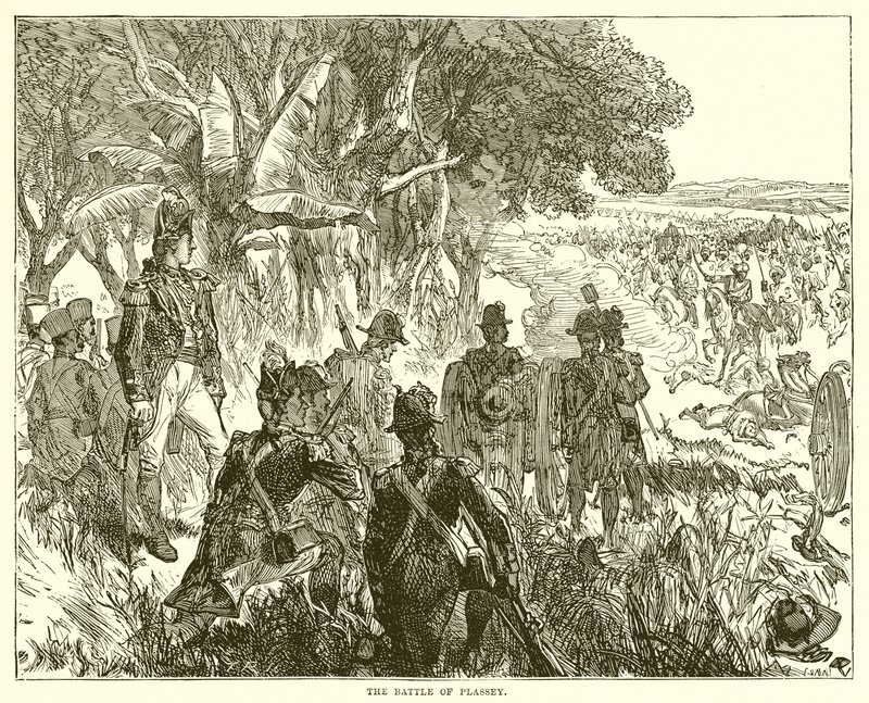 A Plassey-i csata alkotó: English School