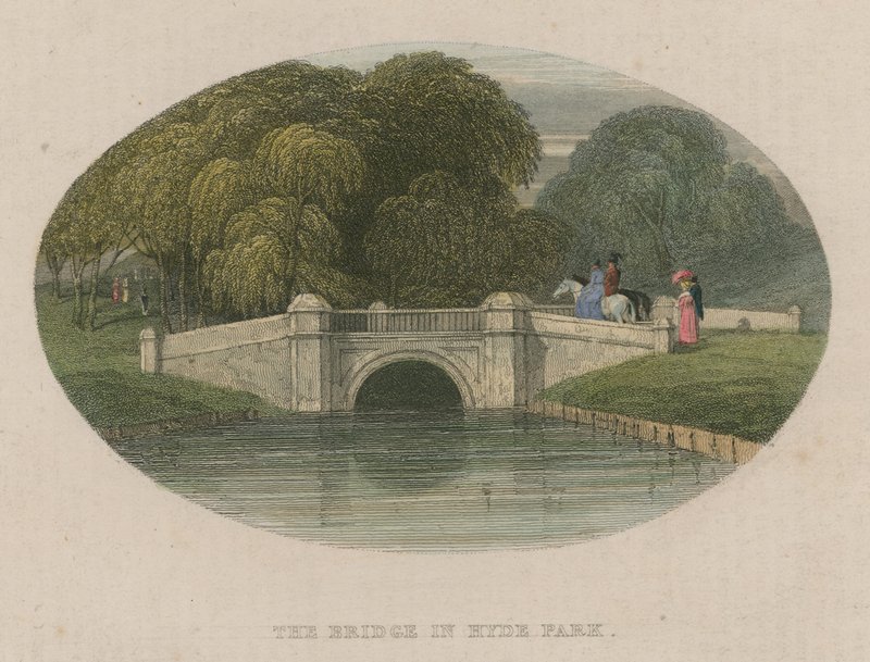 A Bridge of Hyde Park, London alkotó: English School