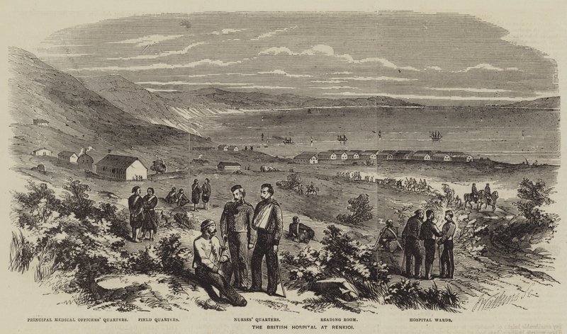 A Renkioi-i Brit Kórház (metszet) alkotó: English School