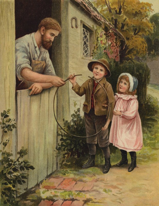 Az eltört karika (kromolito) alkotó: English School