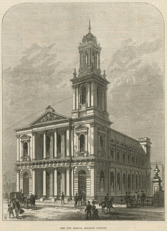 A városi templom, a Holborn-viadukt alkotó: English School
