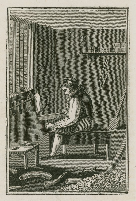 A fésűkészítő (metszet) alkotó: English School