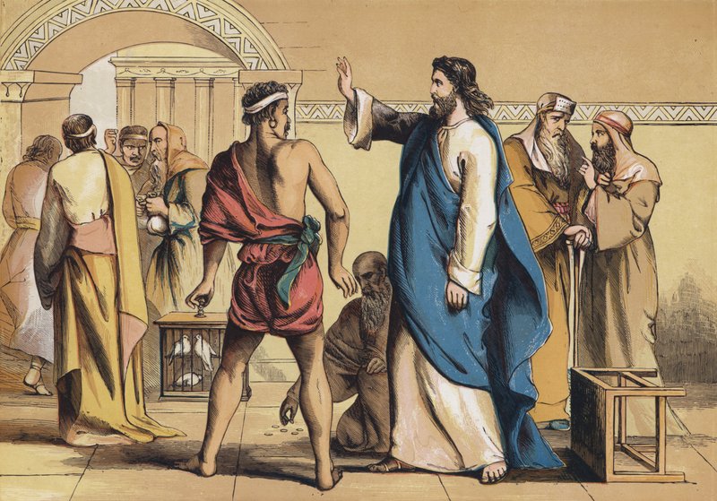 A kiűzetés a templomból alkotó: English School