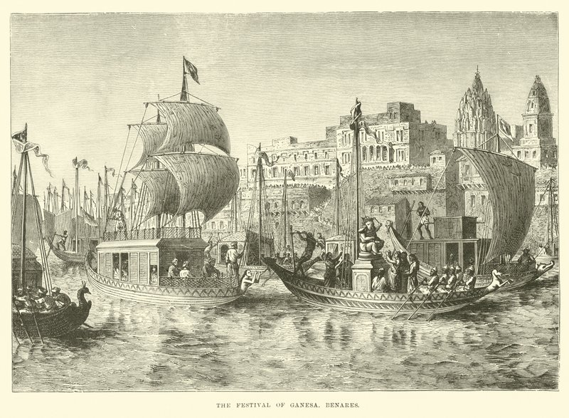Ganesa fesztivál, Benares alkotó: English School