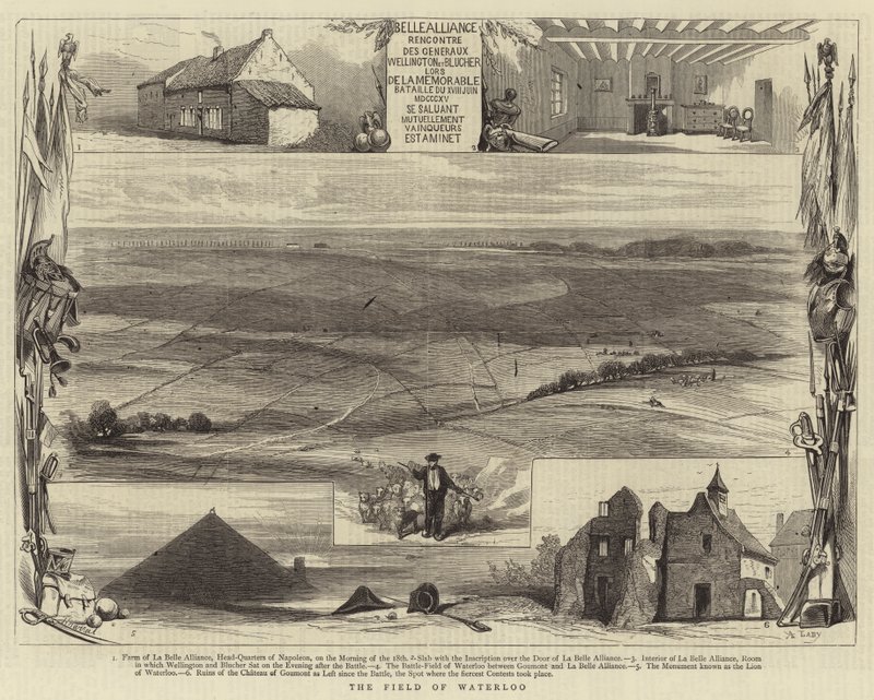 The Field of Waterloo (metszet) alkotó: English School
